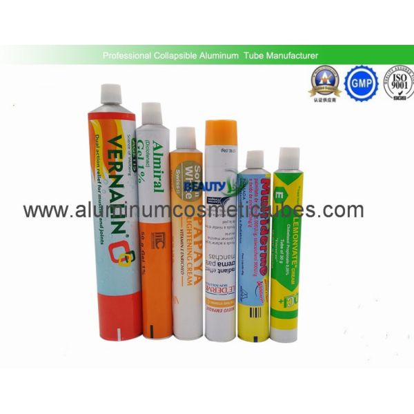 Medicine Aluminium Tube Packaging , Recyclable Body Cream Collapsible Metal Tube