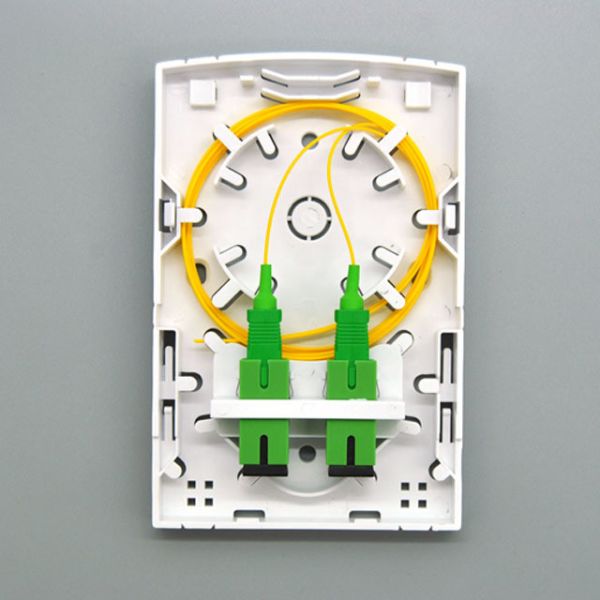 3 Wall Mounted Terminal Box 4 Ports FTTH Fiber Socket for Single-Mode Fiber Support