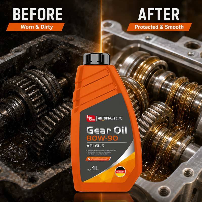 API GL-5 80W-90 Fully Synthetic Gear Oil for Heavy Duty Vehicles and Commercial Applications