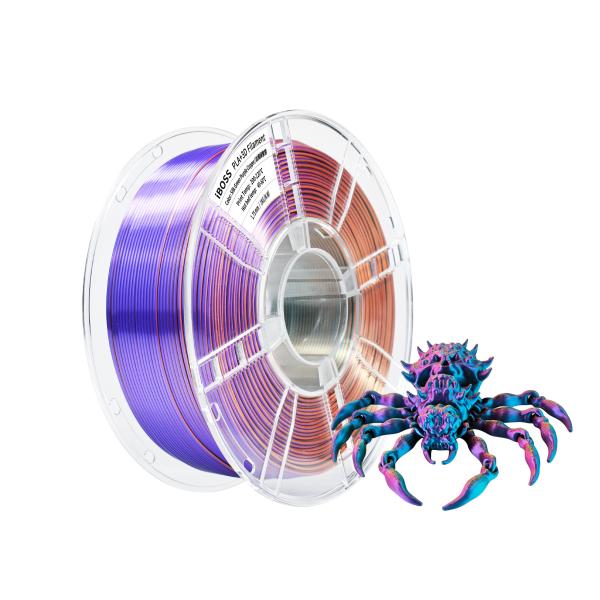 Résistance élevée 1,75 mm Soie vert violet cuivre PLA Filament d'impression 3D Filament