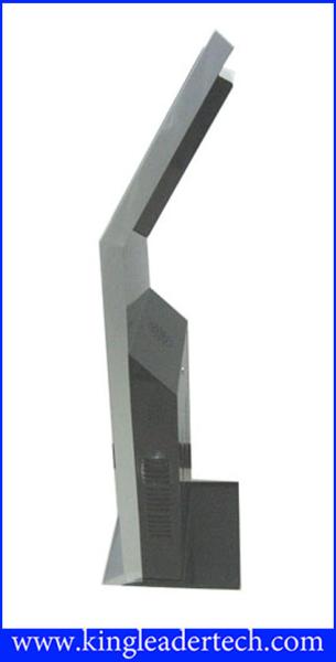 LCD Display Floor Standing Touch Screen Kiosk Durable Steel Enclosure Self Service Kiosk