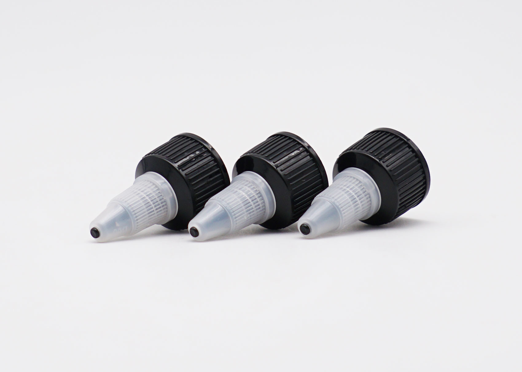 24mm пластиковые завинчивые пробки переплетают верхнее длинное сопло для бутылок приглаживают закрытие