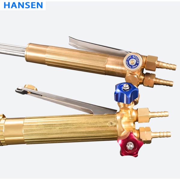 G02-250 Heavy Duty Isobaric Gas Cutting Torch, Oxy-Acetylene Blowpipe, Industrial Flame Cutter, Anti-Flashback Welding & Cutting Gun with Stainless Steel Tubes (Propane/LPG Compatible)