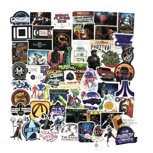 Classic Anime Mixed PVC Sticker Printing Decoration Waterproof For Laptop / Luggage