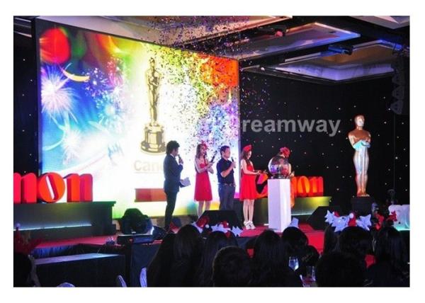 Large HD 5mm Indoor LED Video Screen Rental 1R1G1B Automatic Brightness Adjustment , 3500 nits