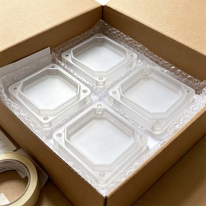 Custom CNC Machined Frosted Acrylic Enclosure with Precision Mounting Holes for OEM PMMA Housing