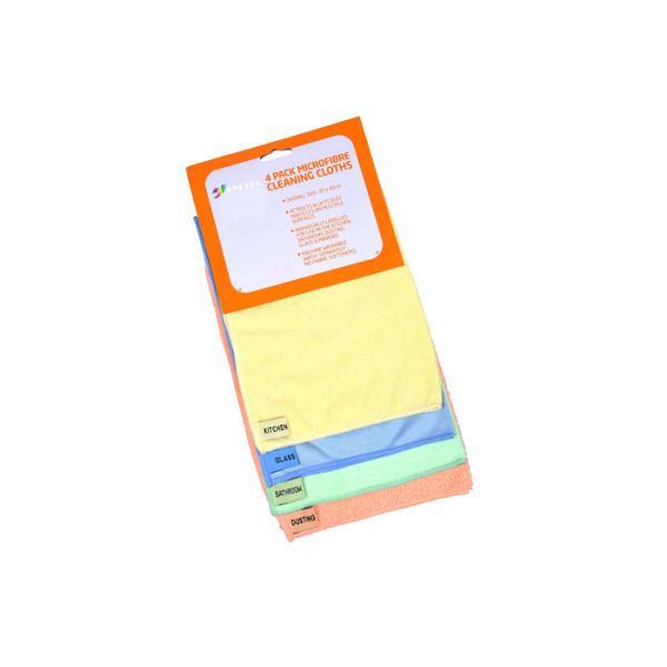 Value 4PK Microfiber cleaning cloth HOT sale microfiber cleaning item