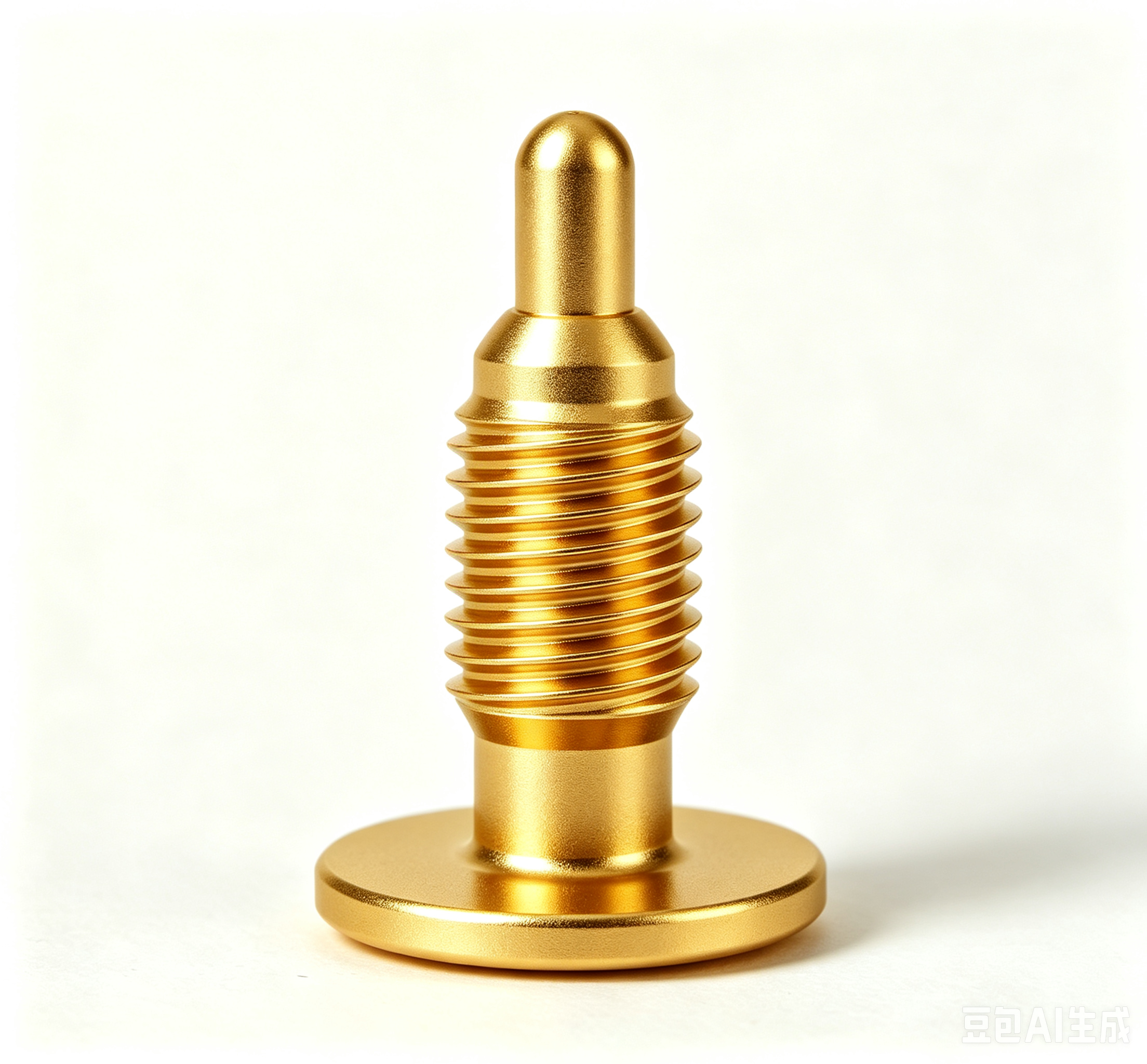 Screw type gold plating spring pogo pin