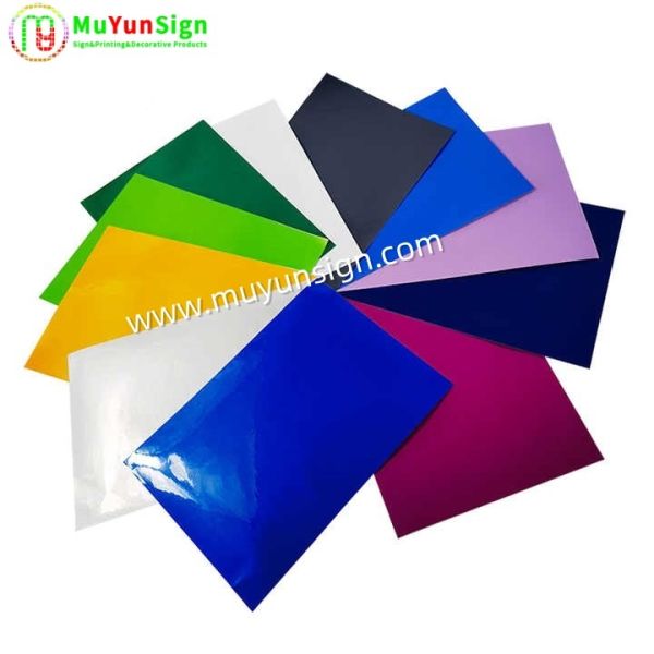 Advertising Color Cutting Vinyl Glossy / Matte Surface PVC Film Precision Cut Edges