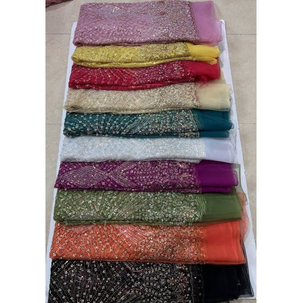 Wholesale Luxury fabric for wedding dress lace stones  Bead Embroidery Lace  wedding dress  lace with pearl