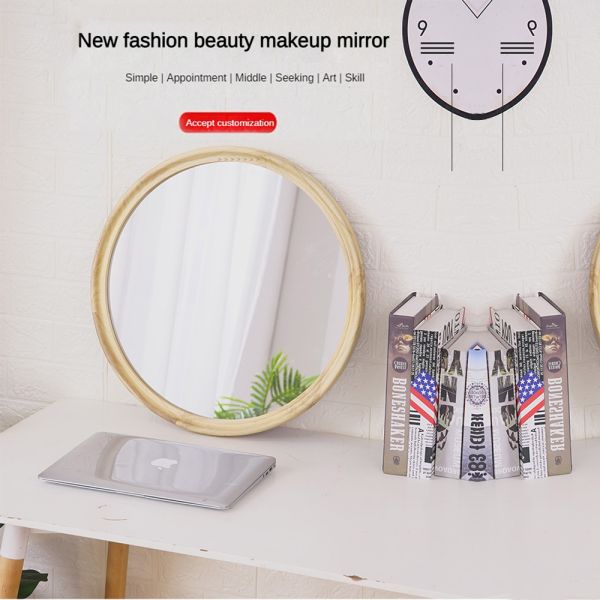 Длина пола зеркало Мода Деревянная Большая Рустическая Современная Рамочная Ванная Старинный Декор Деревянная Рама Зеркало