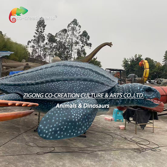 Animatronic Animal Model Giant Animal Animatronic Sea Turtle Model For Theme Park Attraction
