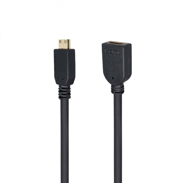 Mini HD-MI Male To HD-MI Female Converter Waterproof Extension Cable For Car Truck Boat Motorcycle Computer