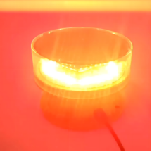 ANNHUNG AH-MI-B2 White LED Medium-Intensity Aviation Obstruction Light with 2000cd Intensity, IP66 Waterproof, and 20-60FPM Flash Rate