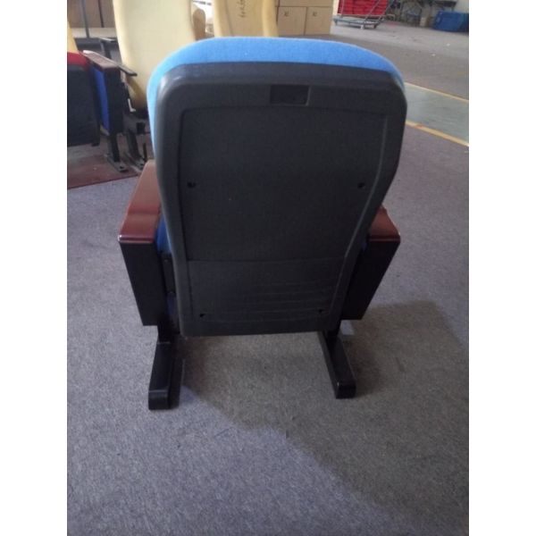 Movable Foot Fold Up Fabric Auditorium Chairs With PP Back / Church Hall Chair