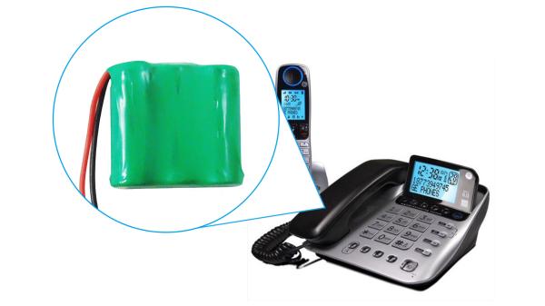 Compact NI-MH 3.6V 300mAh Rechargeable Battery Pack | Ideal for Cordless Phones, LED Lights & Backup Devices