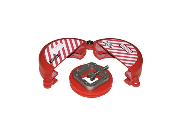 Red Color Gate Valve Lockout for 25mm-330 mm Valve, Standard Gate Valve Lockout ABS Material