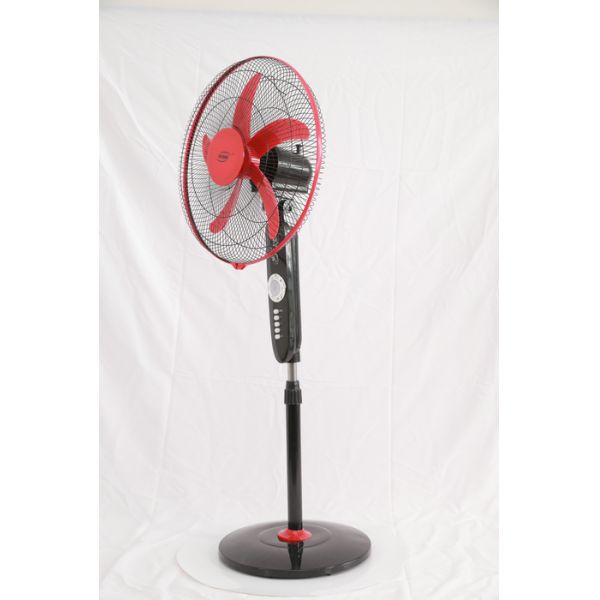 Indoor Solar AC DC Fan 16 Inch With Copper Motor Modern Design