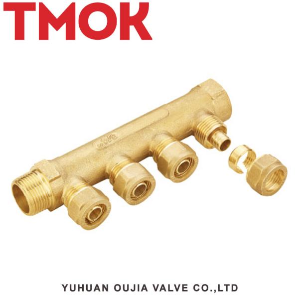 Pex 1/2 Brass Bar Manifold