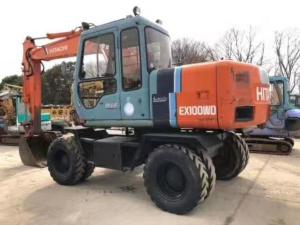O poder forte EX100 10T rodou a máquina escavadora usada de Hitachi