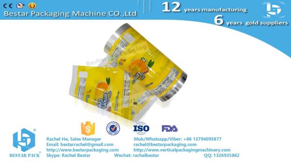 Hot laminated honey sachet packaging roll film & Bestar honey packing machine