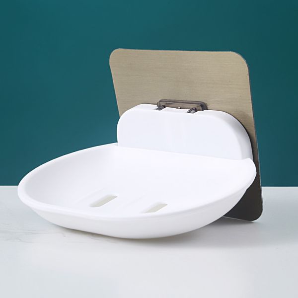 Irregularity Drain Water ABS PVC Plastic Soap Box Double Layer