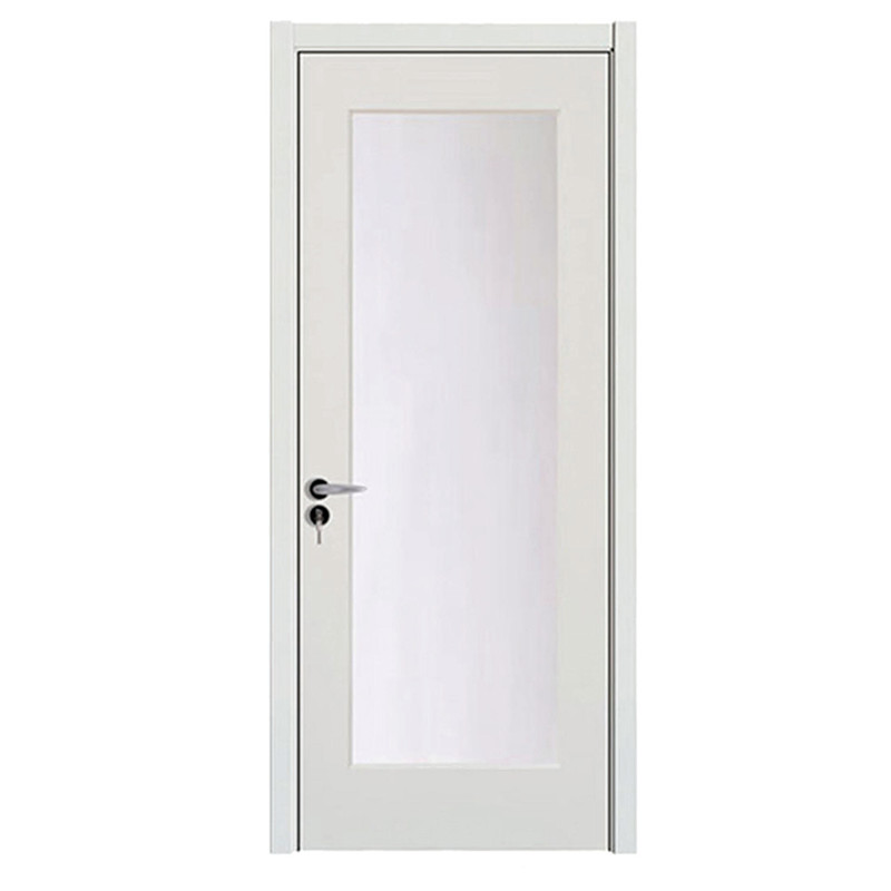 Sliding Doors Custom Cheap Reasonable Price Wpc Door with Glass Hollow Door Panel Waterproof for Bathroom with Smart Lock