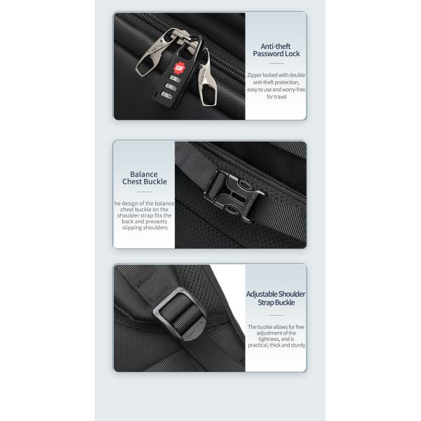 Tigernu High Quality Waterproof Leisure Student School 15.6inch Laptop Bag Backpack For Men