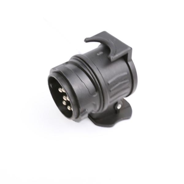 Black Tractor Trailer Electrical Plug Adaptor 12v N Type 13-7 Pin IATF16949