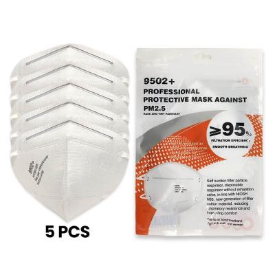 Reusable FFP3 5 Ply KN95 Particulate Filter Mask Valved Dust Respirator Breathable