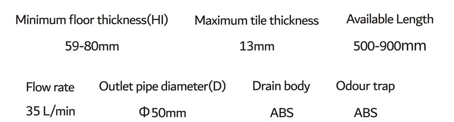 Plastic 360 Degree Rotatable Shower Drains Adjustable Hight Bathroom Floor Drain