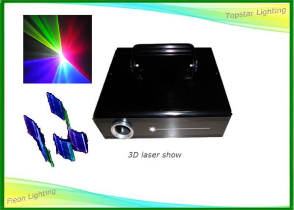 Multicolor Laser Stage Light , Stage 3d Laser Light Aluminum House