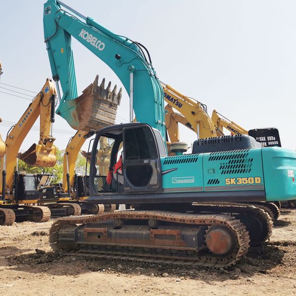 197kw 36100kg Used Kobelco Sk 350 Excavator 197kw Heavy Backhoe Equipment