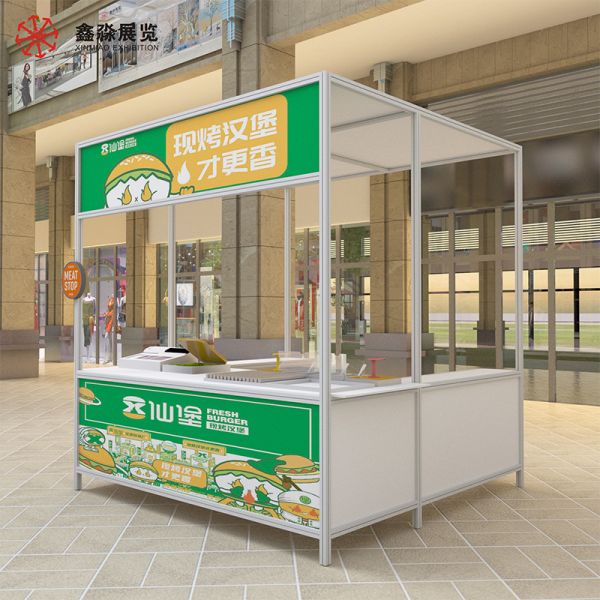 4-slot square aluminum pillar、4-groove exhibition aluminum profile、Octanorm compatible、easy installation