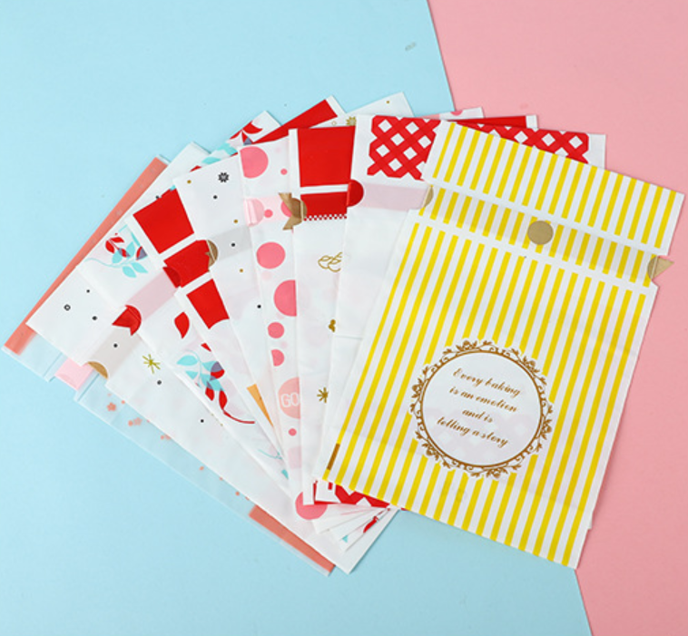 Christmas CPE Candy Biscuit Gift Wrapping Food Drawstring Bag