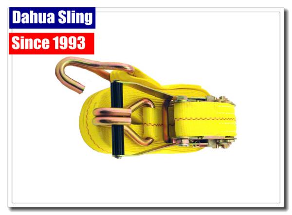 2  X 27' Ratchet Strap Hooks Rubber Surface 10000 LBS WLL 3333 LBS