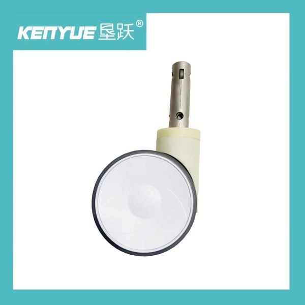 5 Inch Central Control Hospital Bed Casters Medical Dedicated  White