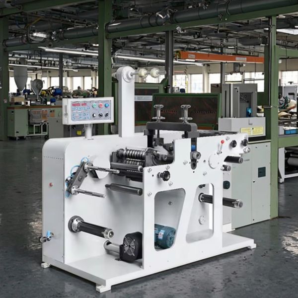 SR-320 High Speed Automatic Rotary Die Cutting Slitting Machine for Labels Paper Sticker Featuring Core Pump Motor Gear