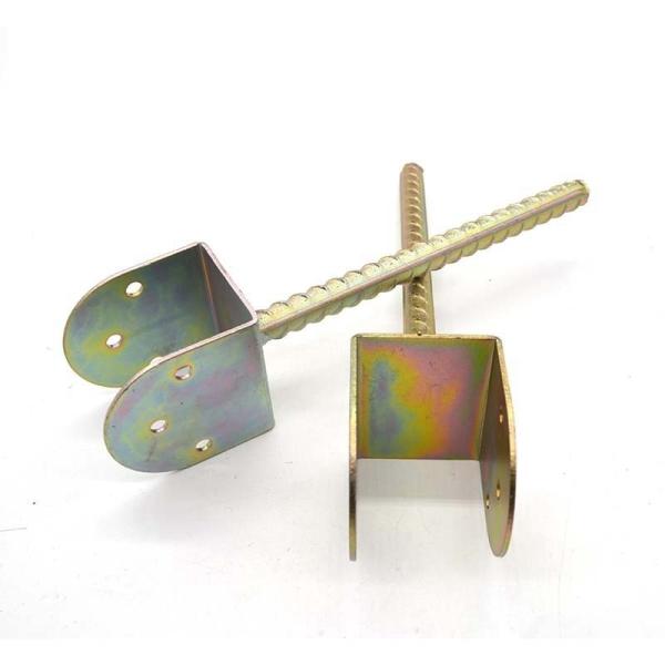 Customized Yellow Zinc Plated Wooden Connector Galvanized Joist Hanger for Shelf Support