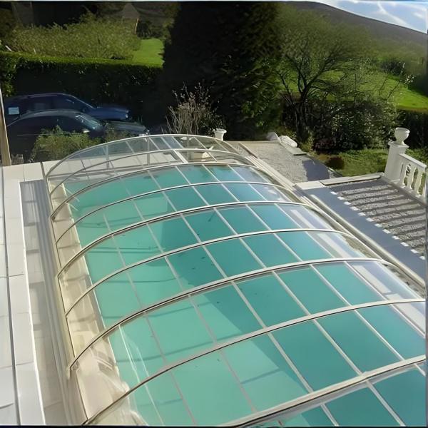 Impact Proof Polycarbonate Solid Sheets For Flexible Building Canopy Awning