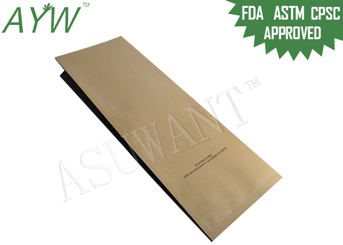 Загерметизированная бортовая бумага Крафт пакетиков чая кофе Гуссет с клапаном 250г/500г кофе