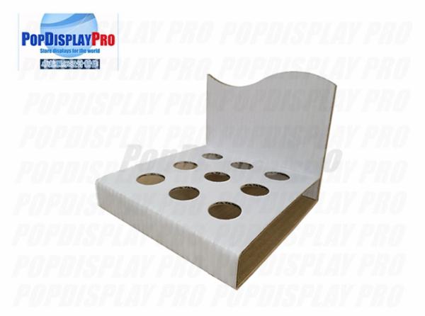 Beverage PDQ Tray Display 9 Hole Dividers Recyclable Corrugated Cardboard Paper