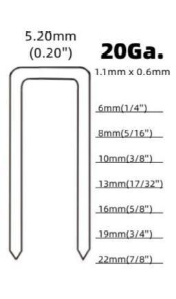 FSF-422J Электрический Стейплер Такер Стейпл Пистолет 20-го калибра Узкая корона