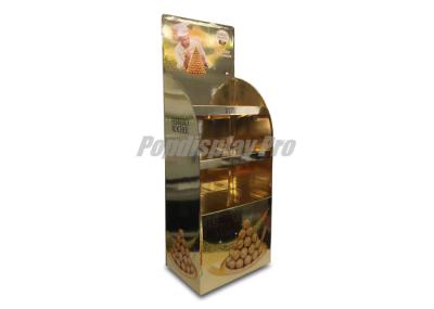Olho - atraindo exposições da posição do cartão, exposição dourada do ponto de venda do chocolate de Ferrero