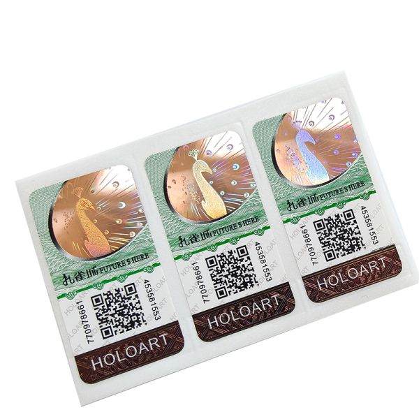 Custom logo Advanced Security Anti-Anti-ounterfeiting Labels Stickers for Brand Protection