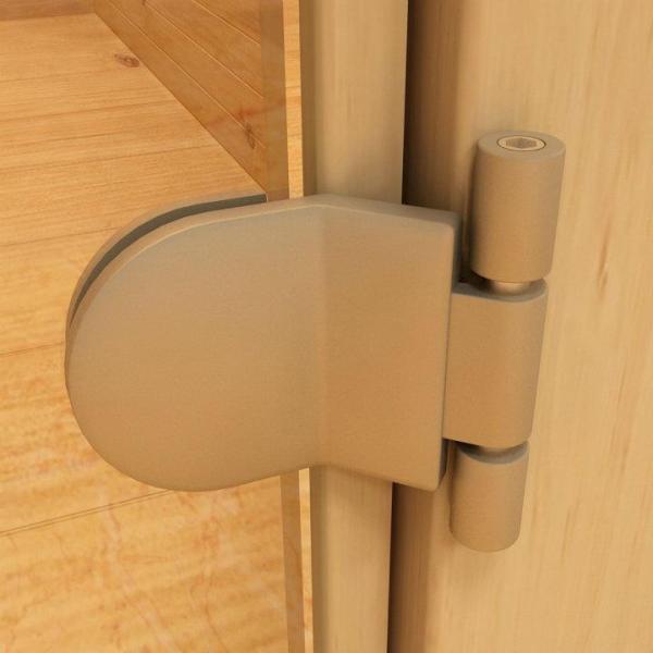 O pó de bronze revestiu as dobradiças de porta de vidro de Chrome das dobradiças de porta da sauna