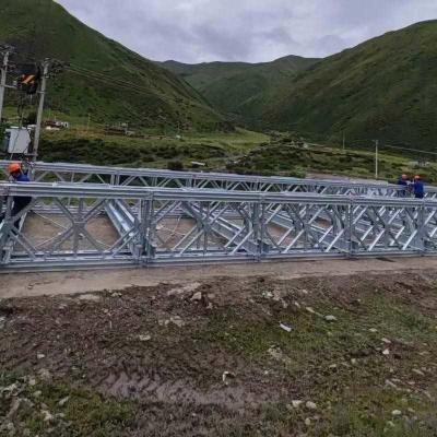 Steel Structure Pre Manufactured Pedestrian Bridges / Prefabricated Truss Bridge