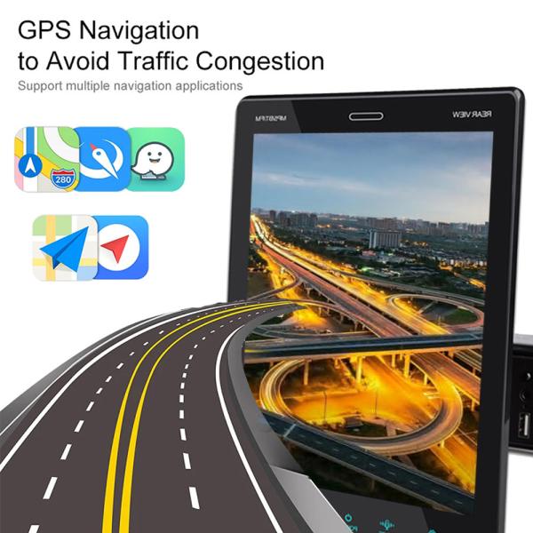 Universal 9.5\ 2 Din Android Navigation GPS Car Multimedia Player Dashboard Car Radio Touch Screen USB Carplay FM WIFI
