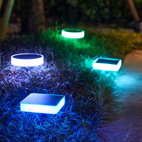 RoHS certificou o caminho solar exterior do diodo emissor de luz do RGB ilumina o controle magnético do interruptor de 1.5W 80LM