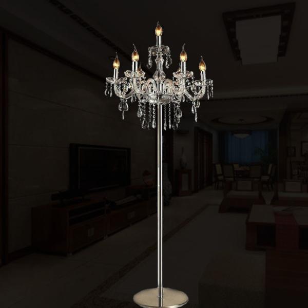 Modern LED Crystal Floor lamp for bedside Dining room romantic Decor simpl floor lamp(WH-MFL-84)